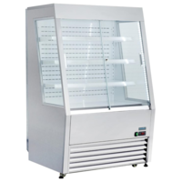 Refrigerator with sliding windows stainless steel 145(h) x 91.8(w) x 79.2(d)cm +2°C to +10°C Automatic defrost
