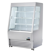 Koelkast met schuifruiten rvs 145(h) x 91,8(b) x 79,2(d)cm +2°C tot +10°C Automatische afdooiing