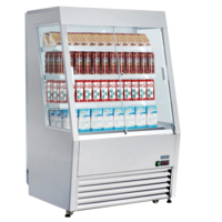 Koelkast met schuifruiten rvs 145(h) x 91,8(b) x 79,2(d)cm +2°C tot +10°C Automatische afdooiing