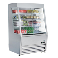 Koelkast met schuifruiten rvs 145(h) x 91,8(b) x 79,2(d)cm +2°C tot +10°C Automatische afdooiing