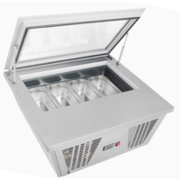 Kleine Vriezer 4 baks voor Italiaanse IJS -24°C tot -15°C 37,7(h) x 86,5(b) x 73,5(d)cm