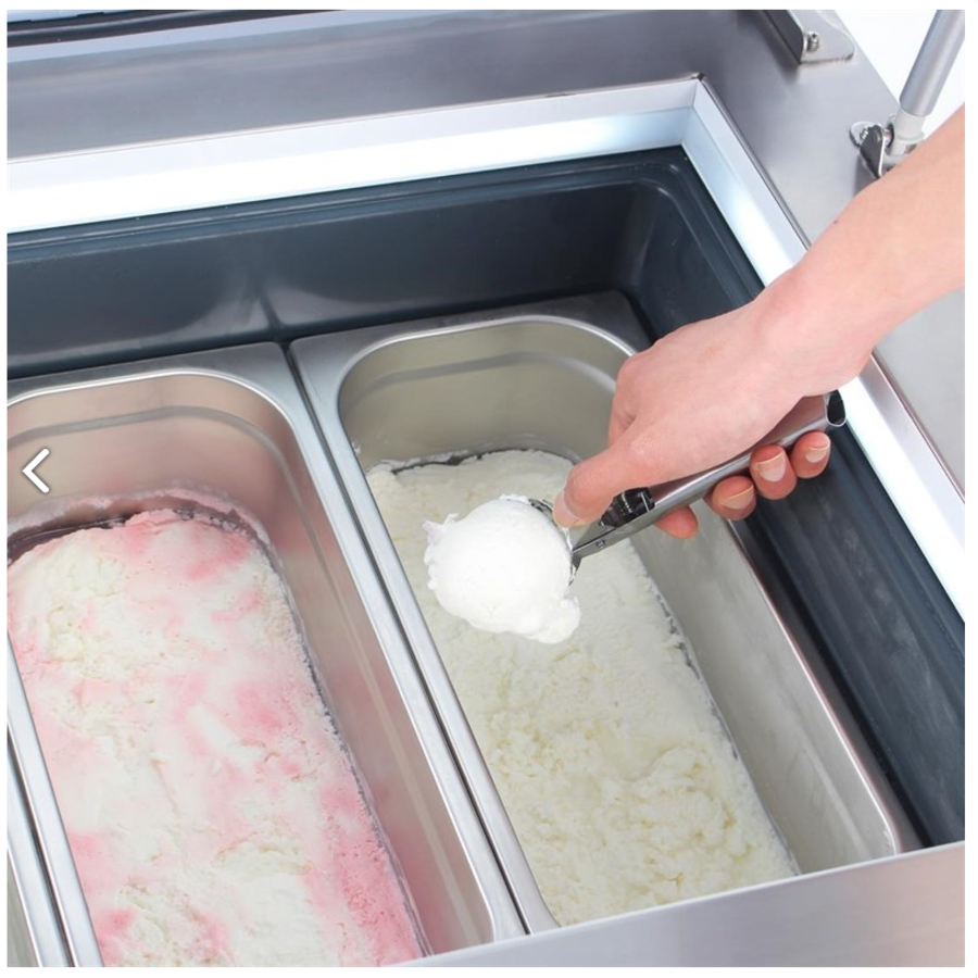 Kleine Vriezer 4 baks voor Italiaanse IJS -24°C tot -15°C 37,7(h) x 86,5(b) x 73,5(d)cm