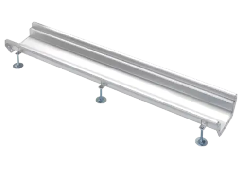  HorecaTraders Stainless steel | gutter section | 1000 x 200 mm | without outlet 