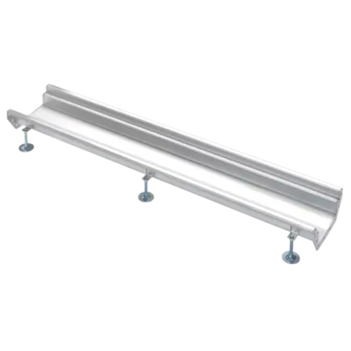  HorecaTraders Stainless steel | gutter section | 1000 x 200 mm | without outlet 