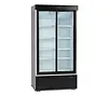 HorecaTraders Refrigerator 2 doors with sliding doors | Extra small soft drink cooler | 1000 x 735 x 1990 mm