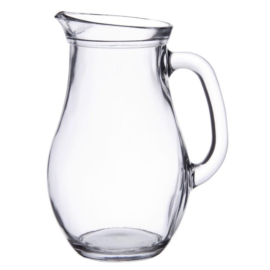 Utopia Bistro glass jugs | 1L | (6 pieces)