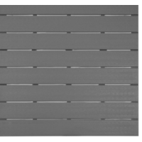 Valletta Grey Garden Table – Wooden Slats – 780x780x742mm – Square & Weatherproof