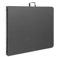 Rattan Rechthoekige Inklapbare Tafel Zwart 1829x743x728mm – Stevig & Ruimtebesparend