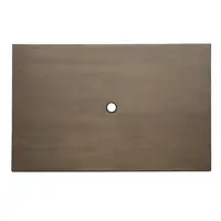 aluminum outdoor table 120x76 cm dark wood design