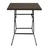 Bolero Table pliante carrée marron 620 mm