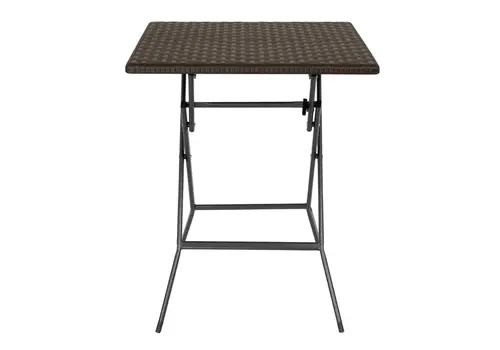  Bolero Table pliante carrée marron 620 mm 