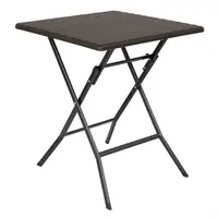 Table pliante carrée marron 620 mm