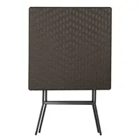 Table pliante carrée marron 620 mm