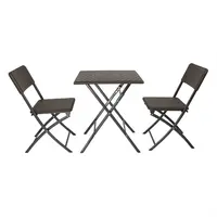 Table pliante carrée marron 620 mm