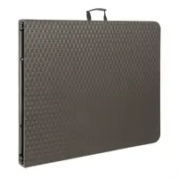 Opvouwbare rotan-look eettafel bruin 1829mm