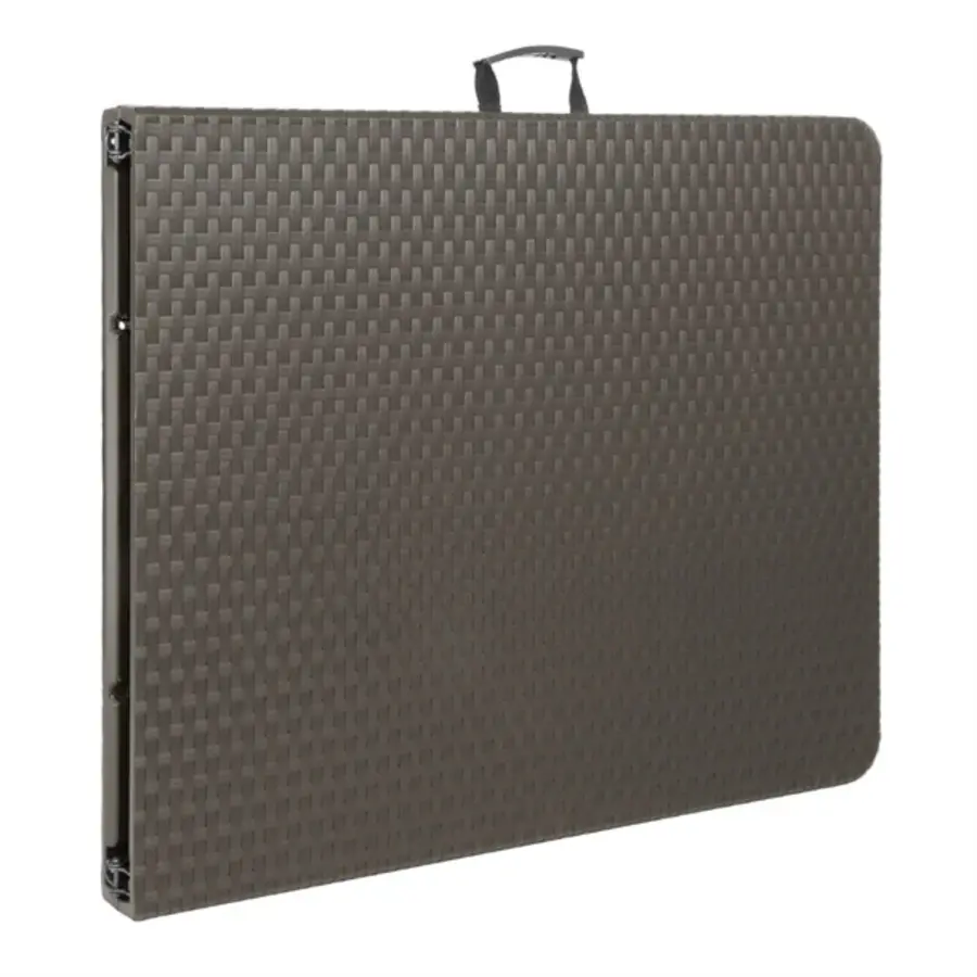 Opvouwbare rotan-look eettafel bruin 1829mm