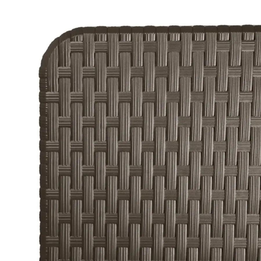 Opvouwbare rotan-look eettafel bruin 1829mm