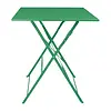 Bolero Table carrée style trottoir vert forêt 600 mm
