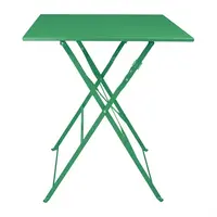 Table carrée style trottoir vert forêt 600 mm