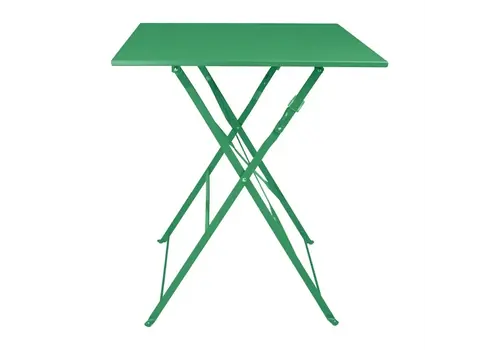  Bolero Table carrée style trottoir vert forêt 600 mm 