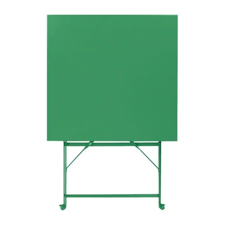 Table carrée style trottoir vert forêt 600 mm