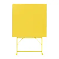 Table de trottoir carrée jaune doux 600 mm