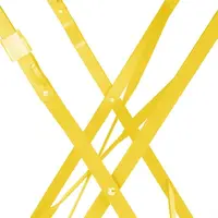 Square sidewalk style table soft yellow 600mm