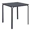 Bolero Table carrée Adeline en acier 700 mm bleu ardoise – Durable et tendance
