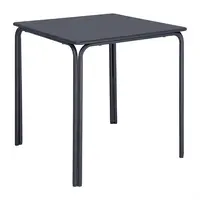 Table carrée Adeline en acier 700 mm bleu ardoise – Durable et tendance