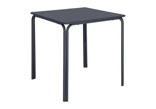  Bolero Table carrée Adeline en acier 700 mm bleu ardoise – Durable et tendance 