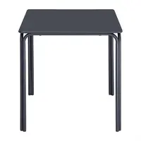 Table carrée Adeline en acier 700 mm bleu ardoise – Durable et tendance