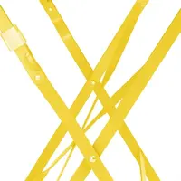 Table ronde style trottoir jaune doux – 710 x Ø 600 mm – Légère et pliable
