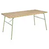Bolero Table à manger Melbourne Polywood Verte – 1610 x 800 x 734 mm – Robuste et résistante aux rayures