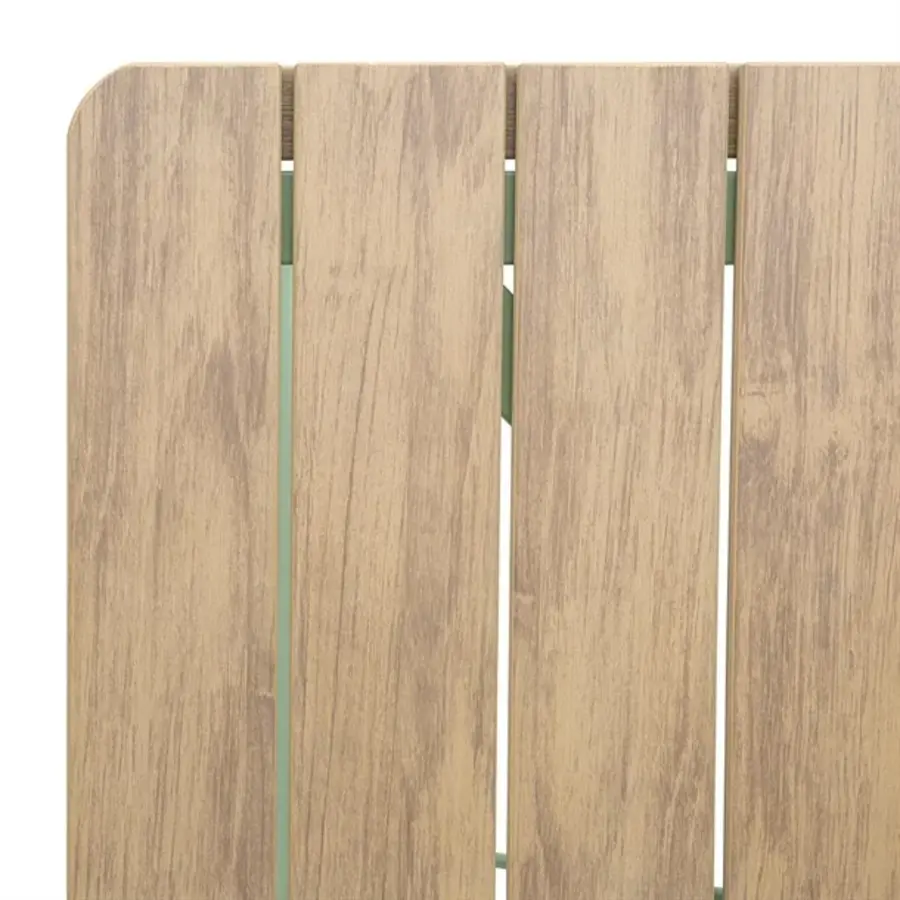 Table à manger Melbourne Polywood Verte – 1610 x 800 x 734 mm – Robuste et résistante aux rayures