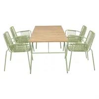 Table à manger Melbourne Polywood Verte – 1610 x 800 x 734 mm – Robuste et résistante aux rayures
