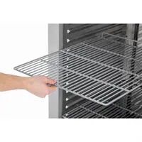 Energy-efficient Double Door Upright Freezer 1400L – Stainless Steel, -22°C to -10°C, 902W, 215x140x81 cm