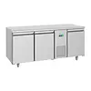 Polar Energy-efficient 3-Door Refrigerated Workbench 474L – Stainless Steel, -2°C to +8°C, 286W, 85x179x70 cm