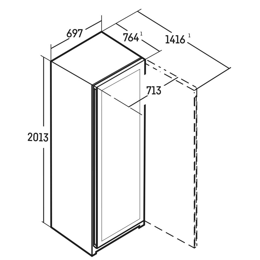 wine climate cabinet WPgbi 7472 | +5°C to +20°C | 204 bottles