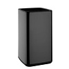 HorecaTraders  Square Waste Bin Titanium Black 10Ltr