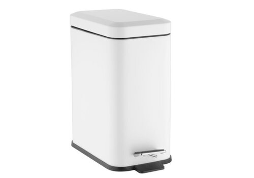  Jantex Poubelle de salle de bain Slim blanche 5 litres 