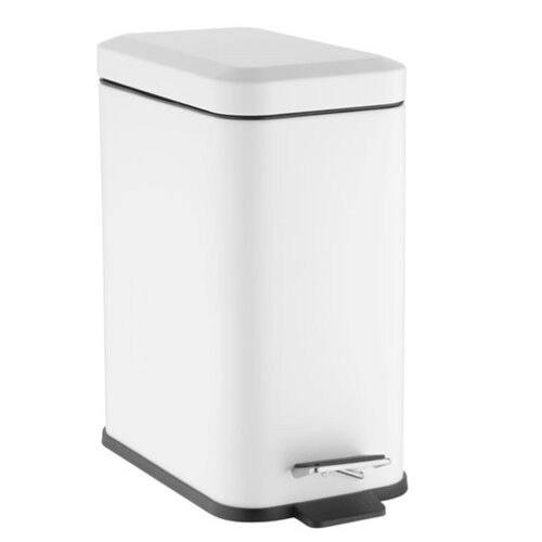 Jantex Poubelle de salle de bain Slim blanche 5 litres 