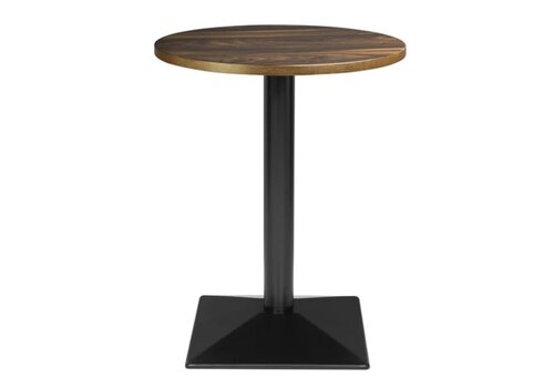  Bolero Table ronde complète effet bois foncé 600 mm 