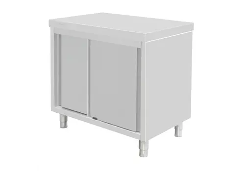  Vogue Standschrank | Edelstahl | 900x900x600mm 