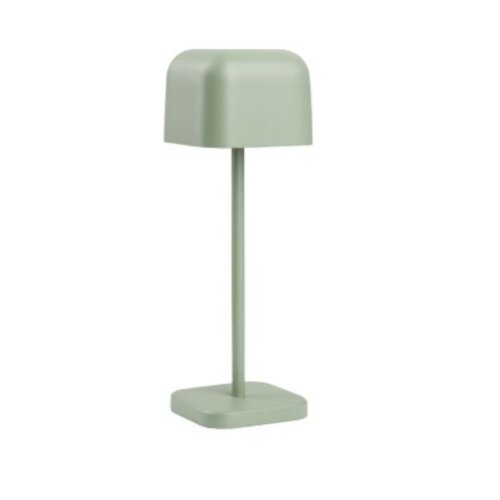  Olympia Lampe de table Lucca dôme carré sauge 200 mm 