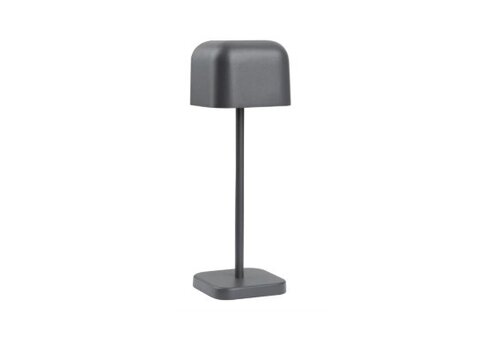  Olympia Lucca Tischlampe mit quadratischer Kuppel, grau, 200 mm 