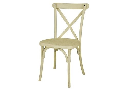  Bolero Manhattan Kruisrug Harsstoelen Naturel (Set Van 4) 