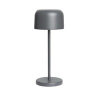 Lampe de table Siena ronde à dôme gris 200 mm