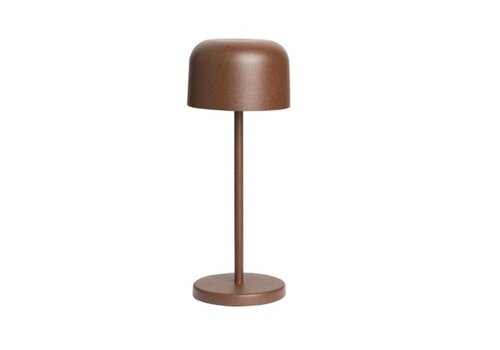  Olympia Lampe de table Siena à dôme rond châtaignier 200 mm 