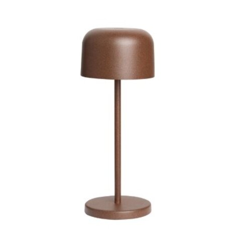  Olympia Lampe de table Siena à dôme rond châtaignier 200 mm 