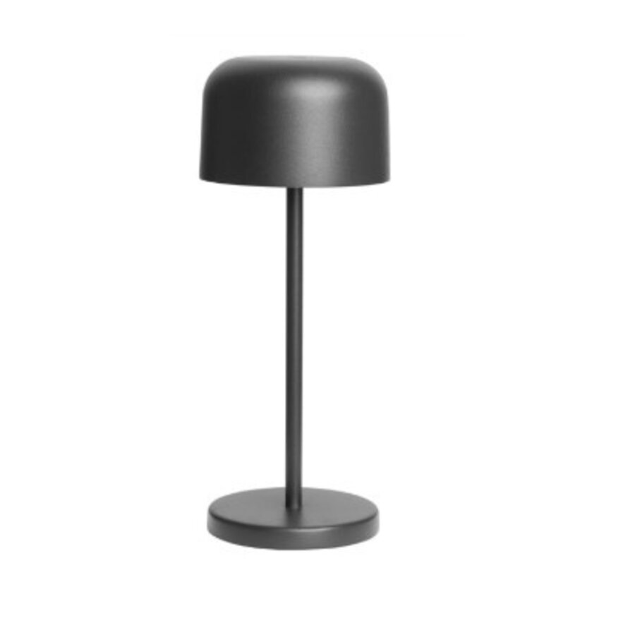 Lampe de table Siena ronde noire 200 mm